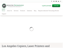 Tablet Screenshot of monstertechnology.net